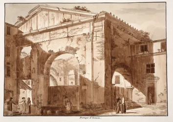 Portico of Octavia, 1833